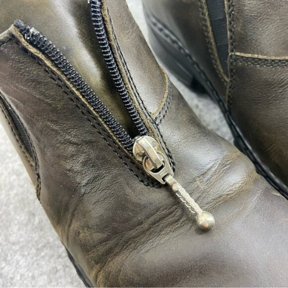 Josef Seibel Daphne Dark Green Leather Loafer Women’s Size 39 or US 8-8.5 - Picture 8 of 11